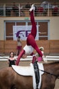 International Vaulting competition in Pezinok, Slovakia on June Royalty Free Stock Photo