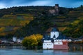 Pfalzgrafenstein Castle on the Rhine in Kaub, Germany Royalty Free Stock Photo