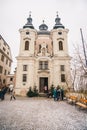 Pfarramt Christkindl Cathloic Church in Steyr Austria near the C Royalty Free Stock Photo