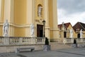 Pfarrkirche Church statues and monument in Laxenburg