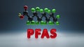 PFAS - Per- and poly-fluoroalkyl substances - 3D molecule conformer