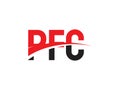 PFC Letter Initial Logo Design Vector Illustration Royalty Free Stock Photo