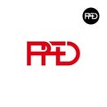 PFD Logo Letter Monogram Design Royalty Free Stock Photo