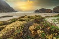 Pfeiffer Beach in Big Sur is an incredibly picturesque beach, beautiful landscape on the Pacific coast, rocks, sand