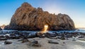 Pfeiffer Beach Keyhole Rock, Big Sur, Monterey County, California, USA Royalty Free Stock Photo