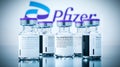 Pfizer BioNTech mRNA type COVID-19 vial