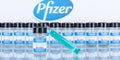 Pfizer Coronavirus Vaccine Corona Virus COVID-19 Covid syringe vaccines panoramic photo