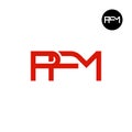 PFM Logo Letter Monogram Design Royalty Free Stock Photo