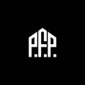 PFP letter logo design on BLACK background. PFP creative initials letter logo concept. PFP letter design.PFP letter logo design on Royalty Free Stock Photo