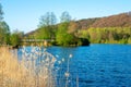 Pfraundorfer Lake in the Altmuehltal valley Royalty Free Stock Photo