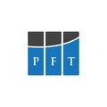 PFT letter logo design on WHITE background. PFT creative initials letter logo concept. PFT letter design.PFT letter logo design on