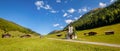 The beautiful high valley of Pfundser Tschey Tyrol, Austria Royalty Free Stock Photo