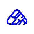 PGA letter logo creative design with vector graphic, PGA