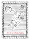 Pge of pentacles. The tarot card.