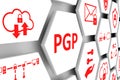 PGP concept cell Royalty Free Stock Photo