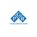 PGR letter logo design on WHITE background. PGR creative initials letter logo concept. PGR letter design Royalty Free Stock Photo