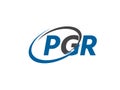 PGR logo, design, vector illustration Royalty Free Stock Photo