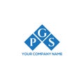 PGS letter logo design on WHITE background. PGS creative initials letter logo concept. PGS letter design Royalty Free Stock Photo