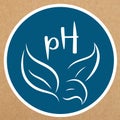 Ph balance vector badge, icon, sticker layout