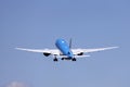 PH-BQM Boeing 777-200 KLM Asia departing from Amsterdam Schiphol Airport at Polderbaan Royalty Free Stock Photo