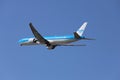 PH-BVC KLM Asia Boeing 777-306ER departing from Amsterdam Schiphol Airport at Aalsmeerbaan Royalty Free Stock Photo