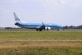 PH-BXG KLM Royal Dutch Airlines Boeing 737-8K2(WL) landing on Schiphol Amsterdam airport