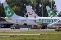 PH-HXF Transavia Boeing 737-8K2(WL) at apron of Rotterdam The Hague Airport