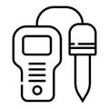 PH meter,chemistry equipment symbol sign simple