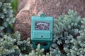 PH-meter in the garden.