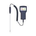 pH meter for soil with an external electrode.