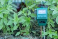 Ph meter, wet and luminosity sensor modern gardening and farming concept Royalty Free Stock Photo