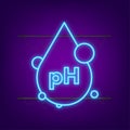 pH neutral balance badge, label. Neutral Ph Drop. Vector stock illustration.