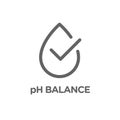 PH neutral balance vector icon, badge seal, logo