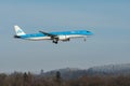 PH-NXE KLM Embraer E195-E2 jet in Zurich in Switzerland