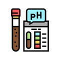 ph soil testing color icon vector illustration Royalty Free Stock Photo