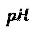 PH typography vector monogram illustration Royalty Free Stock Photo