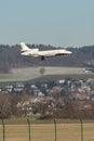 PH-UNC Jet Netherlands Dassault Falcon 7X jet in Zurich in Switzerland Royalty Free Stock Photo