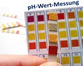 PH value measurement Royalty Free Stock Photo