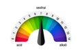 PH value scale meter