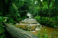 Pha Charoen Waterfall,a lovely 97-level stair-stepping waterfall in Namtok Pha Charoen National Park,Phop Phra District,Tak Provin Royalty Free Stock Photo