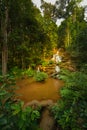 Pha Charoen Waterfall near Mae Sot Thailand Royalty Free Stock Photo