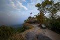 Pha chu tong one history memory place in phu hin rongkla national park phitsanuloke thailand Royalty Free Stock Photo