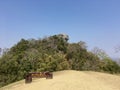 Pha Hua Sing mountain view point in Nan province, Thailand Royalty Free Stock Photo