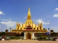 Pha That Luang stupa, Vientiane, Laos Royalty Free Stock Photo