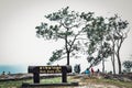 Pha Mak Dook Cliff Viewpoint on Khao Phu Kradueng National Park, Loei Province, Thailand