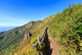 Pha Ngam Noi Cliff and valley scenery view at Kew Mae Pan nature trail, Doi Inthanon National Park, Chiang Mai, Thailand