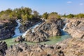 Khone Falls in Don Kone, 4000 Islands, Laos Royalty Free Stock Photo