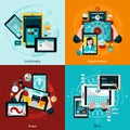 Phablet And Tablet Icons Set Royalty Free Stock Photo