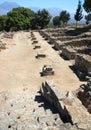 Phaistos agora from the steps Royalty Free Stock Photo