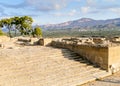 Phaistos stairway Royalty Free Stock Photo